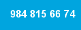 984 815 66 74 984 815 66 74